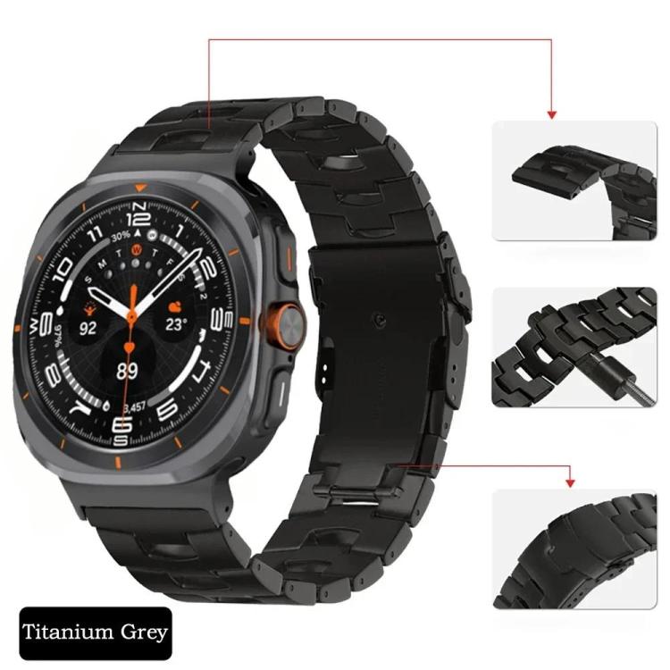 For Samsung Galaxy Watch Ultra 47mm / Ultra 2025 Safety Buckle Titanium Alloy Watch Band