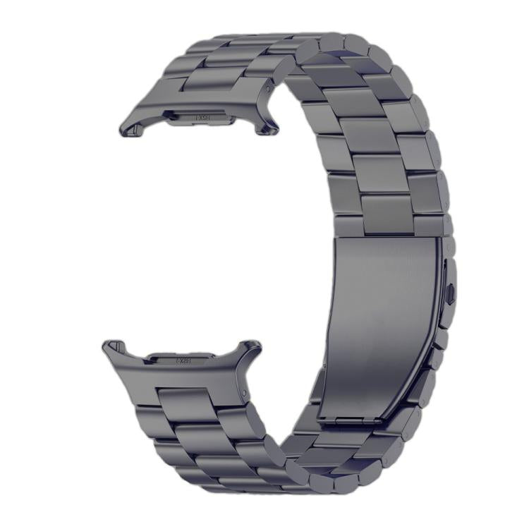 For Samsung Galaxy Watch Ultra / Ultra 2025 Three Beads Flat Buckle Titanium Alloy Watch Band