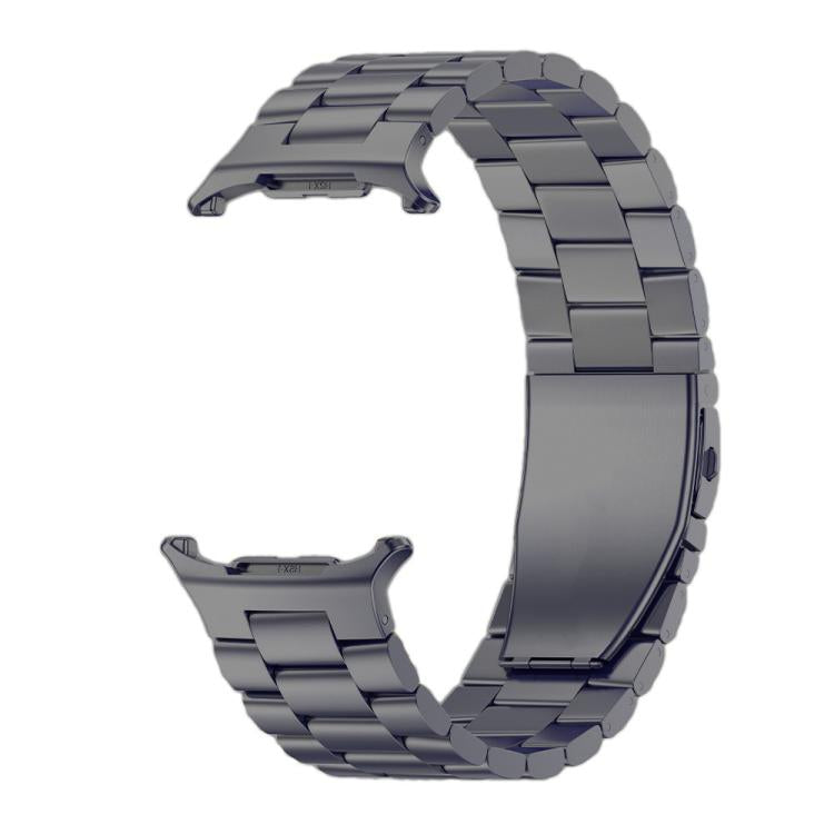For Samsung Galaxy Watch8 / Watch8 Classic Three Beads Flat Buckle Titanium Alloy Watch Band
