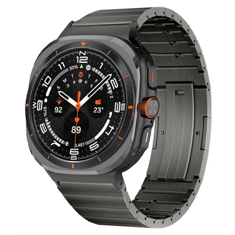 For Samsung Galaxy Watch Ultra / Ultra 2025 One Bead Side Slide Quick Release Buckle Titanium Alloy Watch Band