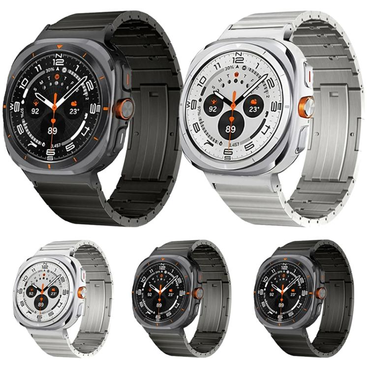 For Samsung Galaxy Watch8 / Watch8 Classic One Bead Side Slide Quick Release Buckle Titanium Alloy Watch Band