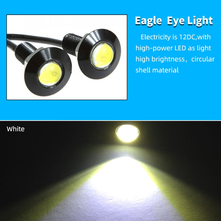 10 PCS 23mm 1.5W DC9-80V Motorcycle Eagle Eye Light Single Lens