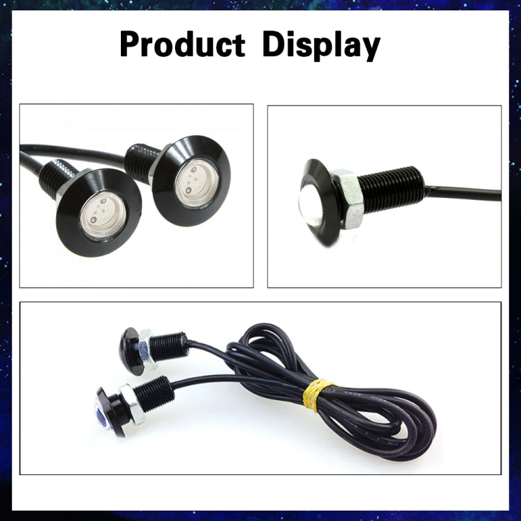 10 PCS 23mm 1.5W DC9-80V Motorcycle Eagle Eye Light Single Lens