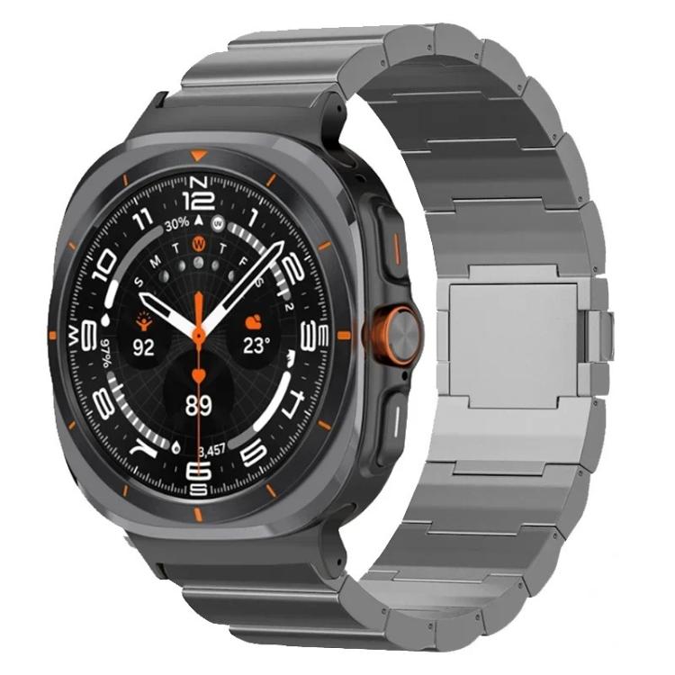 For Samsung Galaxy Watch Ultra / Ultra 2025 One Beads Magnetic Buckle Titanium Alloy Watch Band