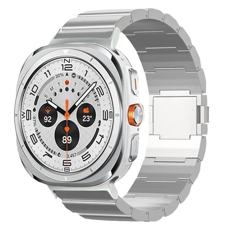 For Samsung Galaxy Watch Ultra / Ultra 2025 One Beads Magnetic Buckle Titanium Alloy Watch Band