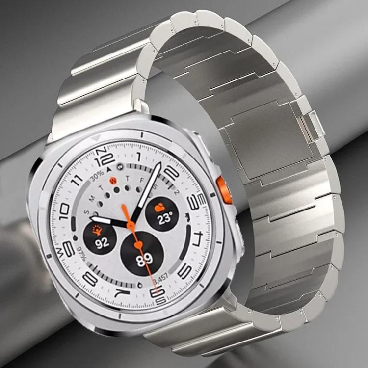 For Samsung Galaxy Watch Ultra / Ultra 2025 One Beads Magnetic Buckle Titanium Alloy Watch Band