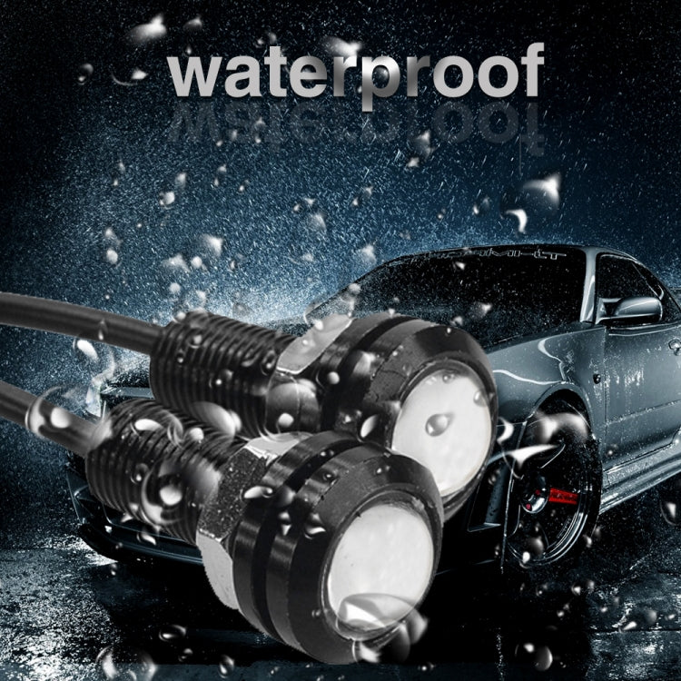 10 PCS 18mm 1.5W DC9-80V Motorcycle Eagle Eye Light Double Lens