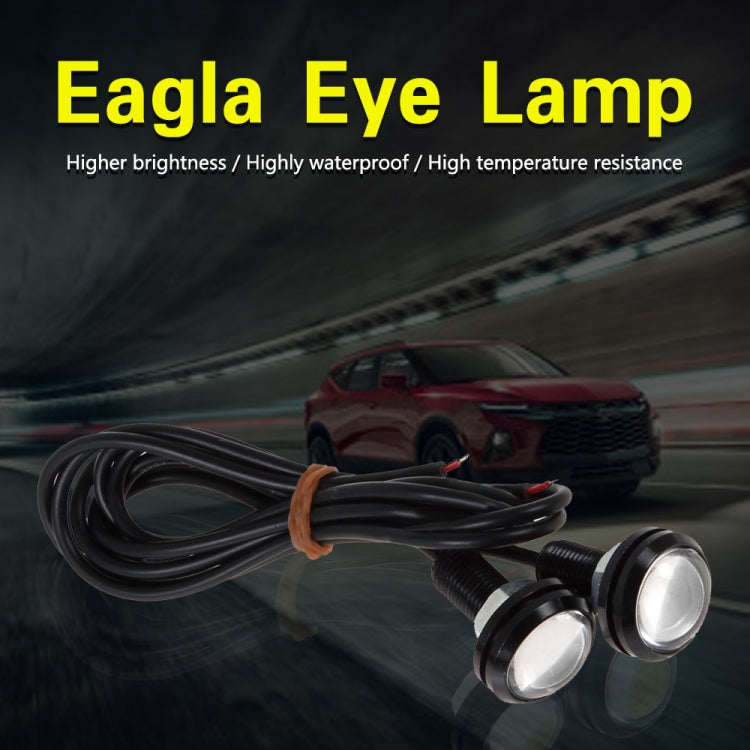 10 PCS 18mm 1.5W DC9-80V Motorcycle Eagle Eye Light Double Lens