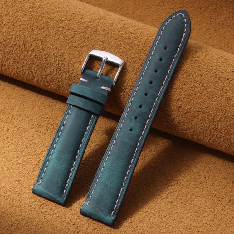 22mm xDfind Retro Crazy Horse Texture Leather Watch Band