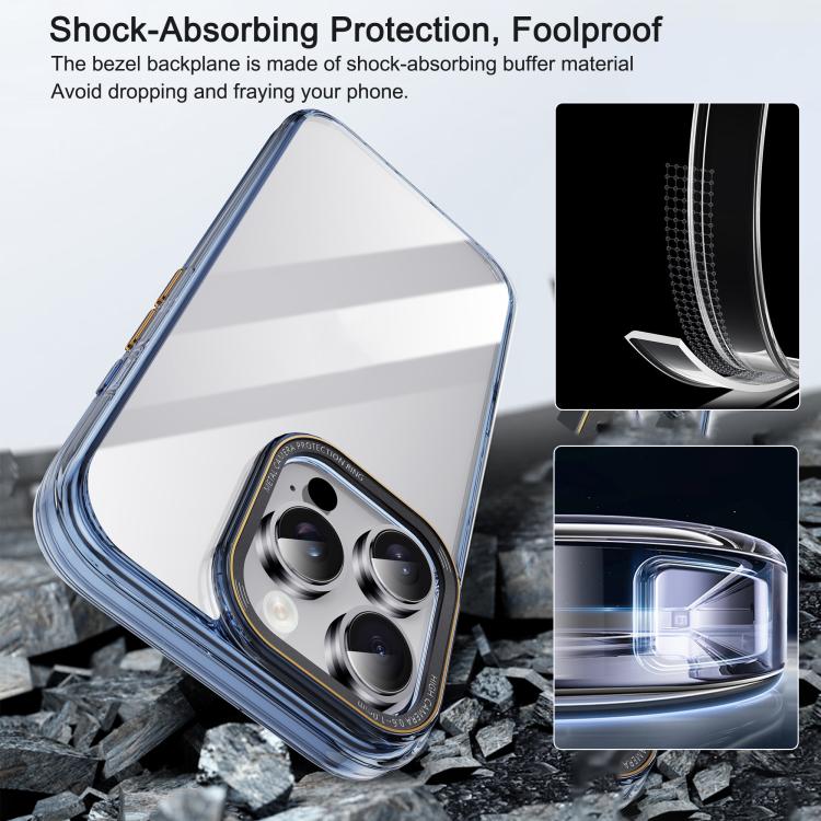 For iPhone 16 Pro iPAKY MG Series Transparent PC+TPU Phone Case