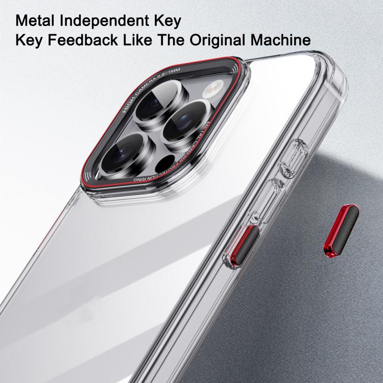 For iPhone 16 Plus iPAKY MG Series Transparent PC+TPU Phone Case