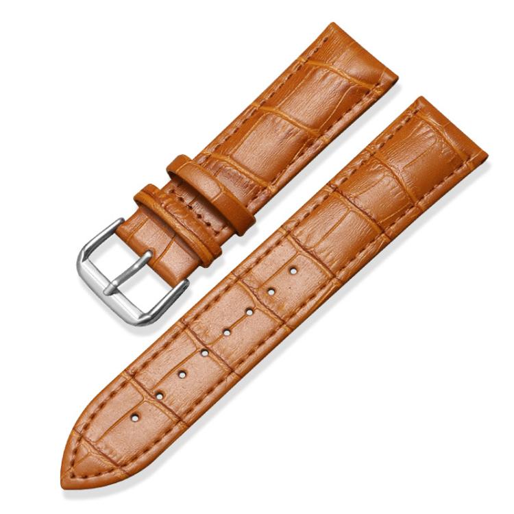 14mm xDfind Bamboo Texture Pin Buckle Leather Watch Band