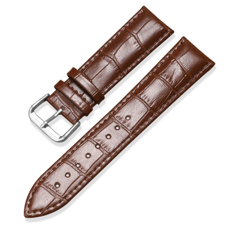 20mm xDfind Bamboo Texture Pin Buckle Leather Watch Band