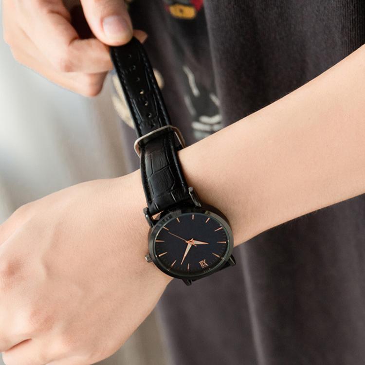 22mm xDfind Bamboo Texture Pin Buckle Leather Watch Band