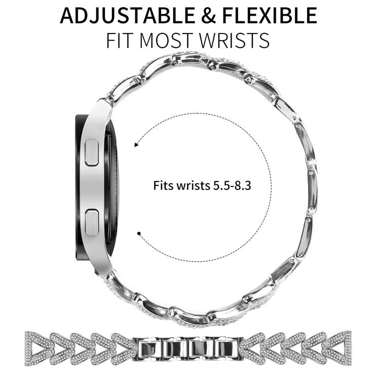 20mm For Honor Watch SE / Magic Watch2 42mm xDfind Small Twist Diamond Metal Watch Band