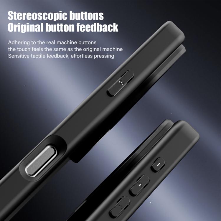 For iPhone 17 Pro iPAKY Bright Color Frosted Series Shockproof PC+TPU Phone Case - Black