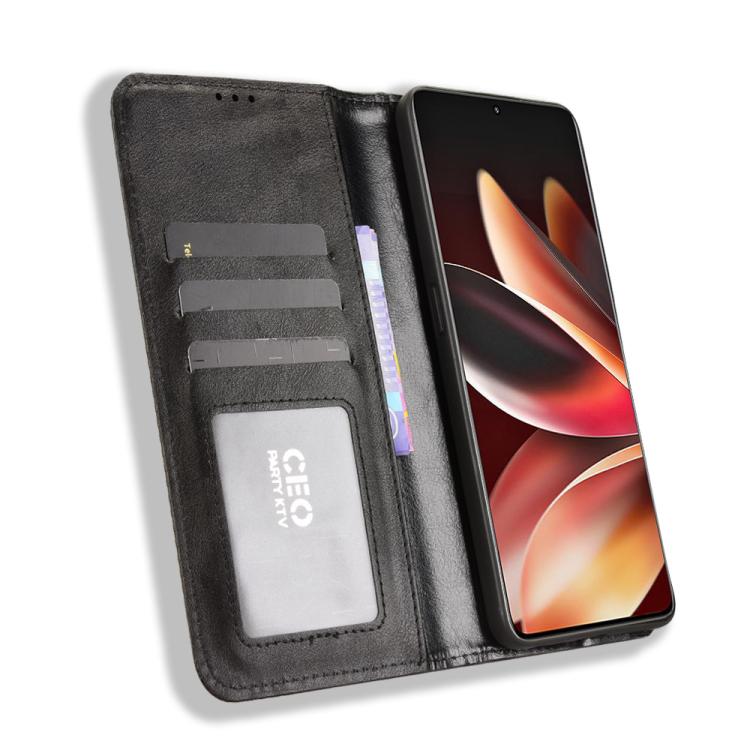 For Meizu Note 16 5G Magnetic Buckle Retro Texture Leather Phone Case