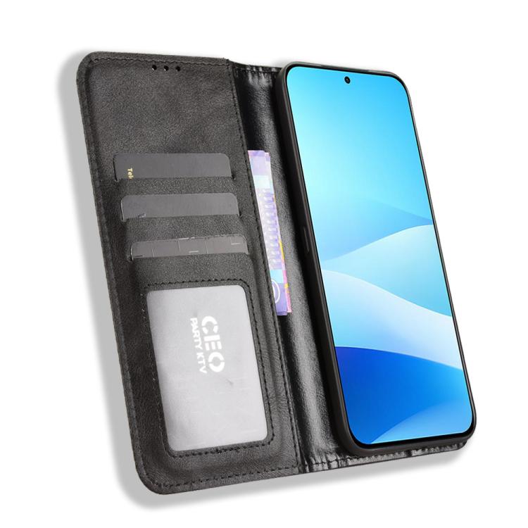 For Meizu Note 16 Pro 5G Magnetic Buckle Retro Texture Leather Phone Case