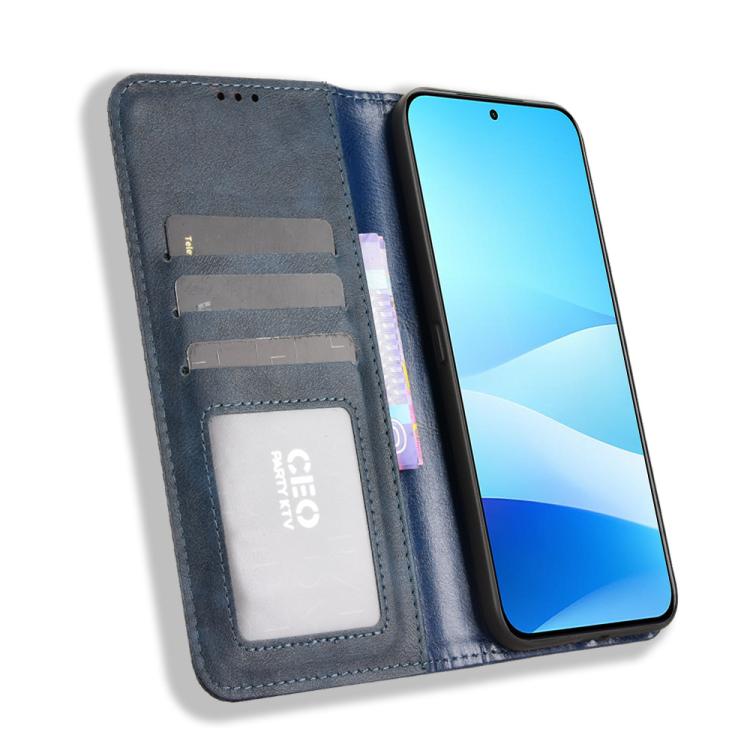 For Meizu Note 16 Pro 5G Magnetic Buckle Retro Texture Leather Phone Case