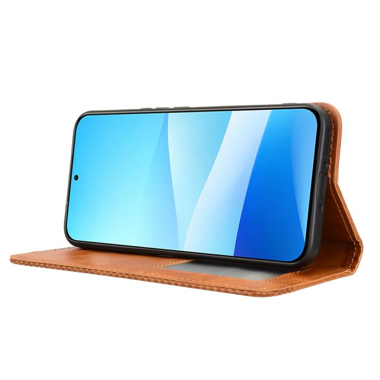 For Meizu Note 16 Pro 5G Magnetic Buckle Retro Texture Leather Phone Case
