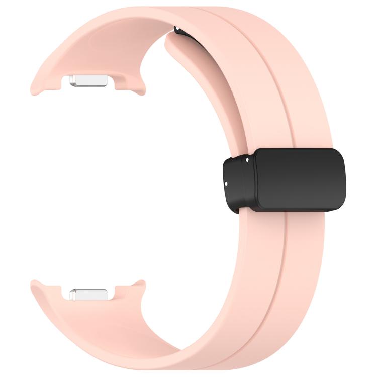 For Samsung Galaxy Watch8 / Watch8 Classic xDfind Fold Black Buckle Magnetic Silicone Watch Band