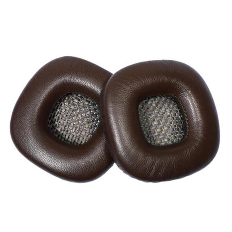 2pcs Sponge Earmuffs Replacement Earpads For Marshall Major II, Model:Brown Lambskin