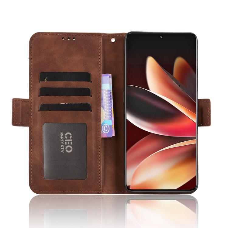 For Meizu Note 16 5G Skin Feel Calf Texture Card Slots Leather Phone Case