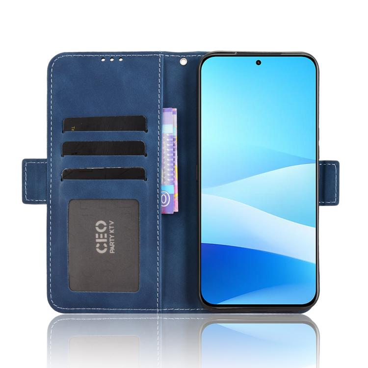For Meizu Note 16 Pro 5G Skin Feel Calf Texture Card Slots Leather Phone Case