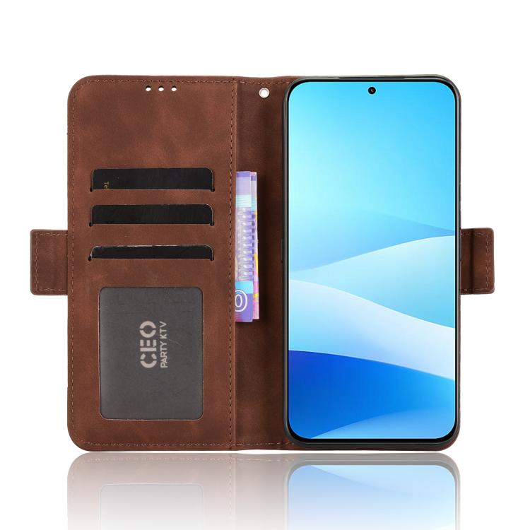 For Meizu Note 16 Pro 5G Skin Feel Calf Texture Card Slots Leather Phone Case