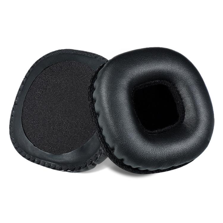 2pcs Protein Leather Replacement Earpads For Marshall Mid Bluetooth - Black with Snap-on