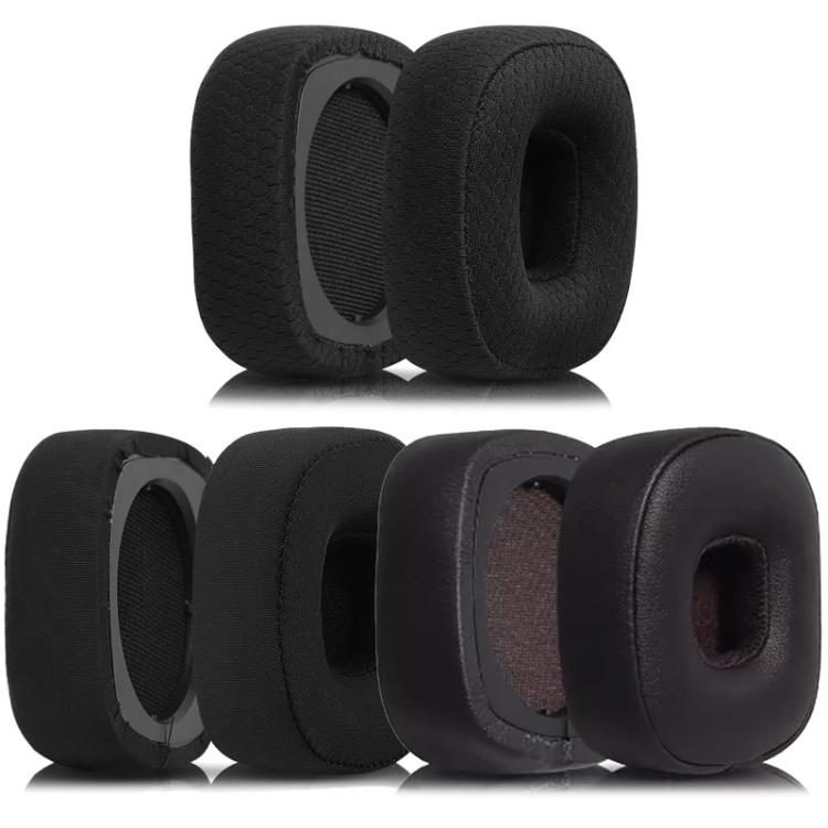 2pcs Sponge Earmuffs Replacement Earpads For Marshall Major IV, Model:Black Protein PU