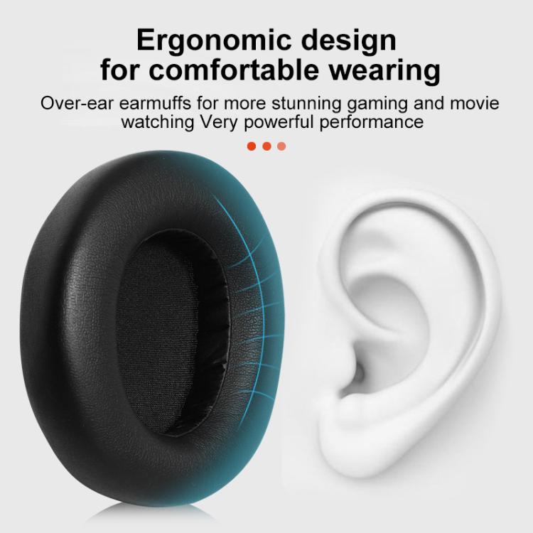 2pcs Protein Leather Earpads For SteelSeries Nova Pro - Black