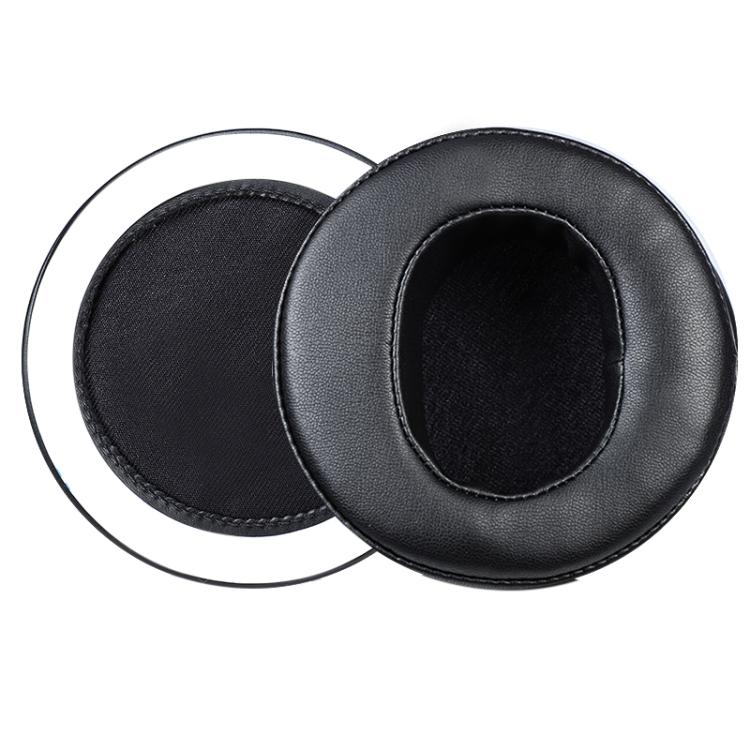 2pcs Sponge Earmuffs Replacement Earpads For Audeze LCD-2 / LCD-3 / LCD-4, Model:Protein Leather - Black
