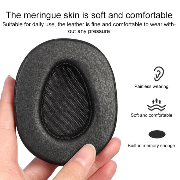 2pcs Mesh Cloth Replacement Earpads For 1MORE H1005 / H1707 - Black