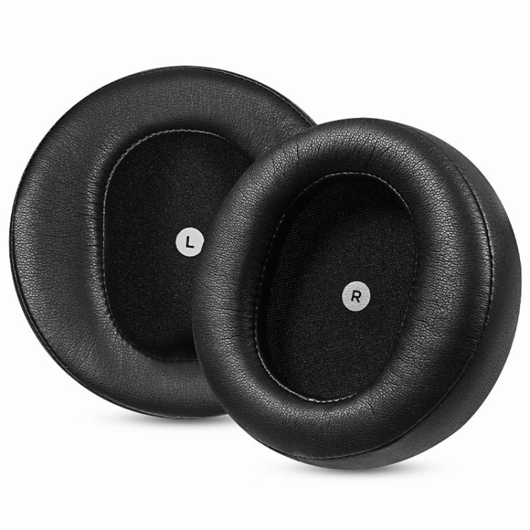1 Pair Sponge Earmuffs Replacement Earpads For Audeze Maxwell, Model:Protein Leather - Black