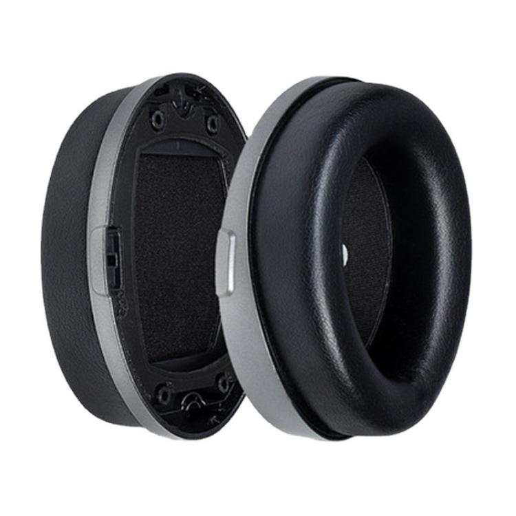 1 Pair Sponge Earmuffs Replacement Earpads For Audeze Mobius, Model:Protein PU with Clip - Black