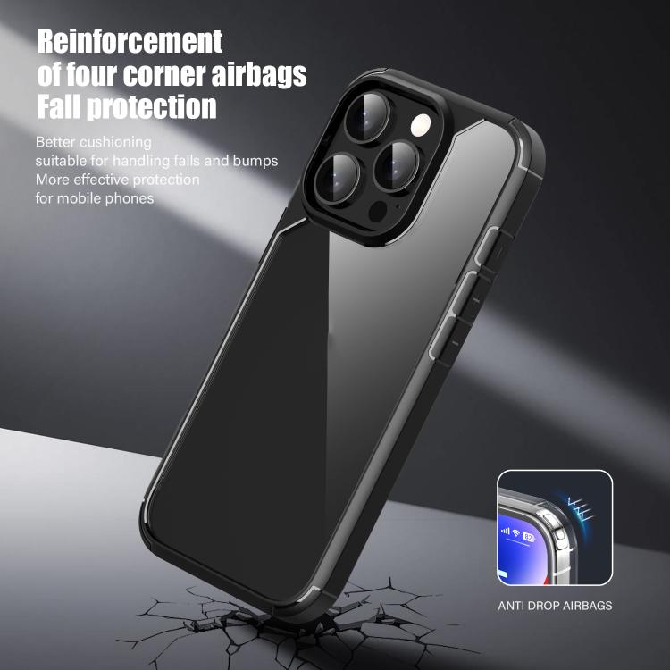For iPhone 16 Pro Max iPAKY YJ Series Transparent PC+TPU Phone Case