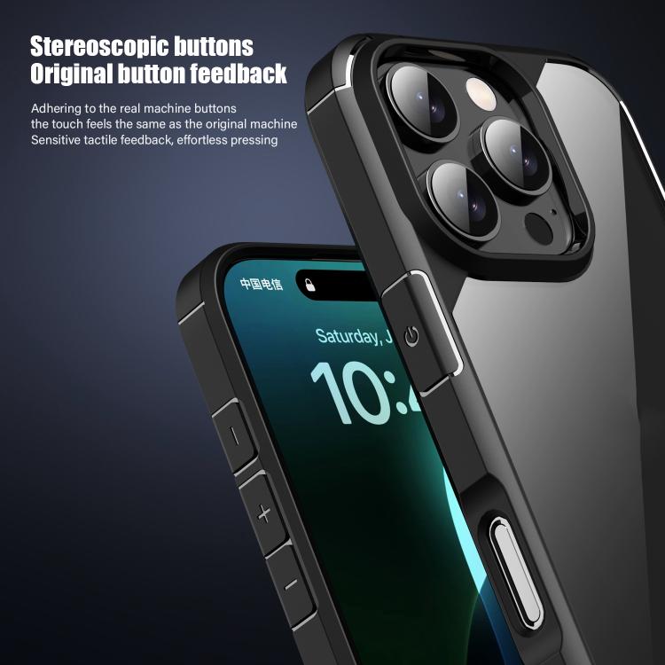For iPhone 16 Plus iPAKY YJ Series Transparent PC+TPU Phone Case