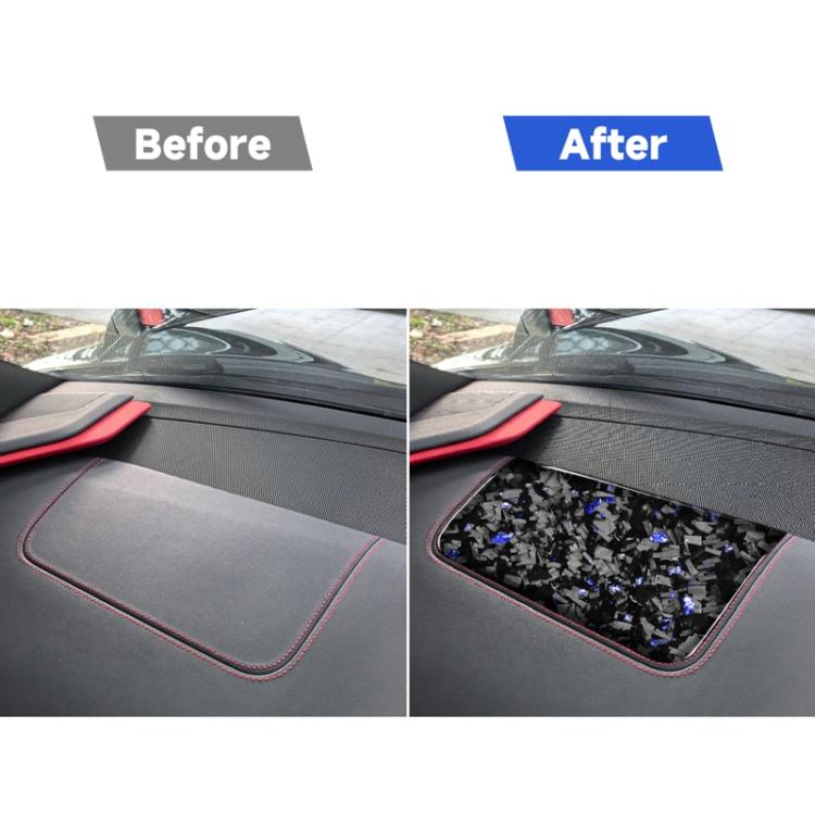 Forged Gold Foil Carbon Fiber Car Front Passenger Seat Panel Decorative Sticker for Chevrolet Corvette C8 2020-, Right Driver
