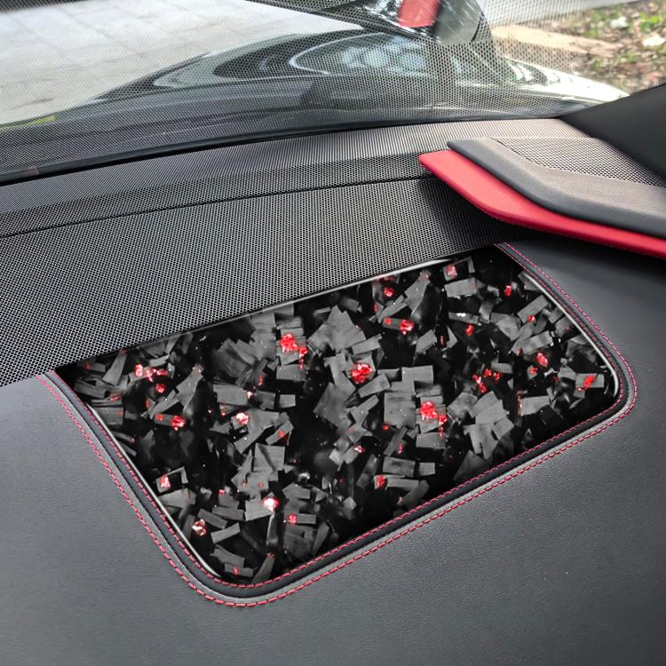 Forged Gold Foil Carbon Fiber Car Front Passenger Seat Panel Decorative Sticker for Chevrolet Corvette C8 2020-, Left Driver