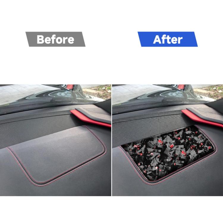 Forged Gold Foil Carbon Fiber Car Front Passenger Seat Panel Decorative Sticker for Chevrolet Corvette C8 2020-, Left Driver