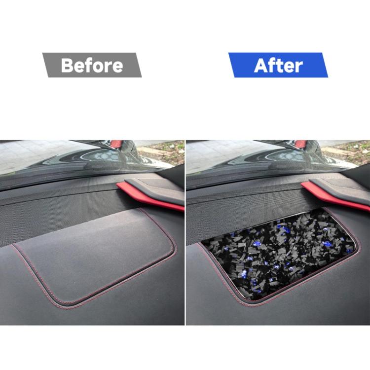 Forged Gold Foil Carbon Fiber Car Front Passenger Seat Panel Decorative Sticker for Chevrolet Corvette C8 2020-, Left Driver
