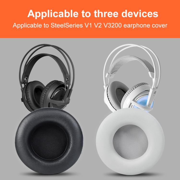 2pcs Self-adhesive Earpads For SteelSeries Siberia V1 / V2 / V3, Material:Lambskin