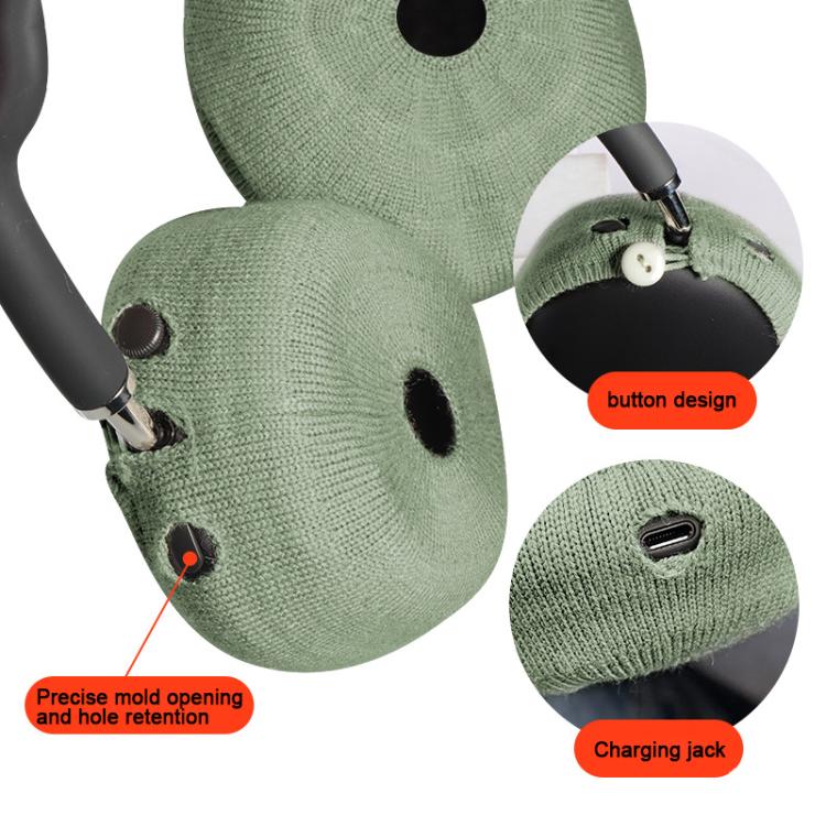 For Apple AirPods Max 2pcs Knitted Earphone Dust Cover