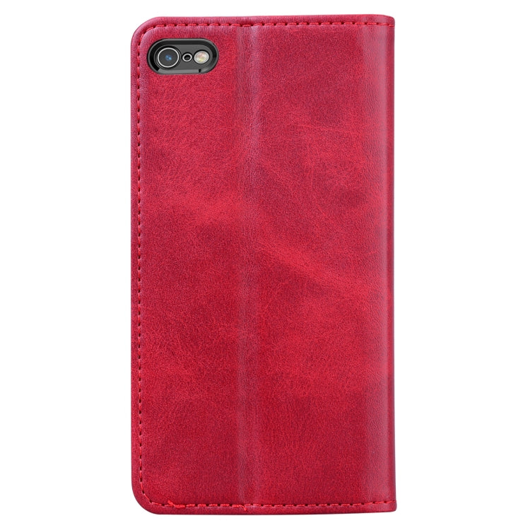 For iPhone 6 Plus Business Stitching Horizontal Flip Leather Case with Double Folding & Bracket & Card Slots & Photo Frame & Wallet