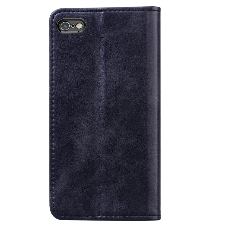 For iPhone 6s Plus Business Stitching Horizontal Flip Leather Case with Double Folding & Bracket & Card Slots & Photo Frame & Wallet
