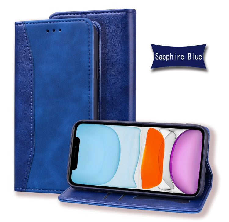 For iPhone 11 Pro Business Stitching Horizontal Flip Leather Case with Double Folding & Bracket & Card Slots & Photo Frame & Wallet