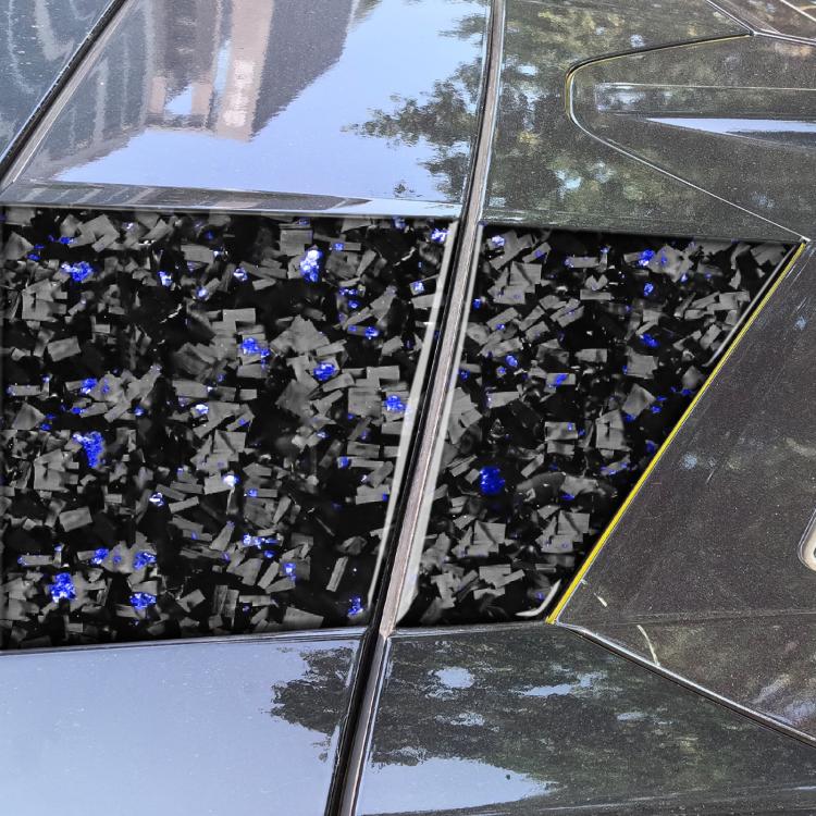 4pcs/Set Forged Gold Foil Carbon Fiber Car Roof Camera Sides Decorative Sticker for Chevrolet Corvette C8 2020-, Left and Right Driver