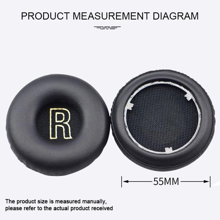 For Meizu HD50 1 Pair Protein Leather Snap-on Type Earphone Covers