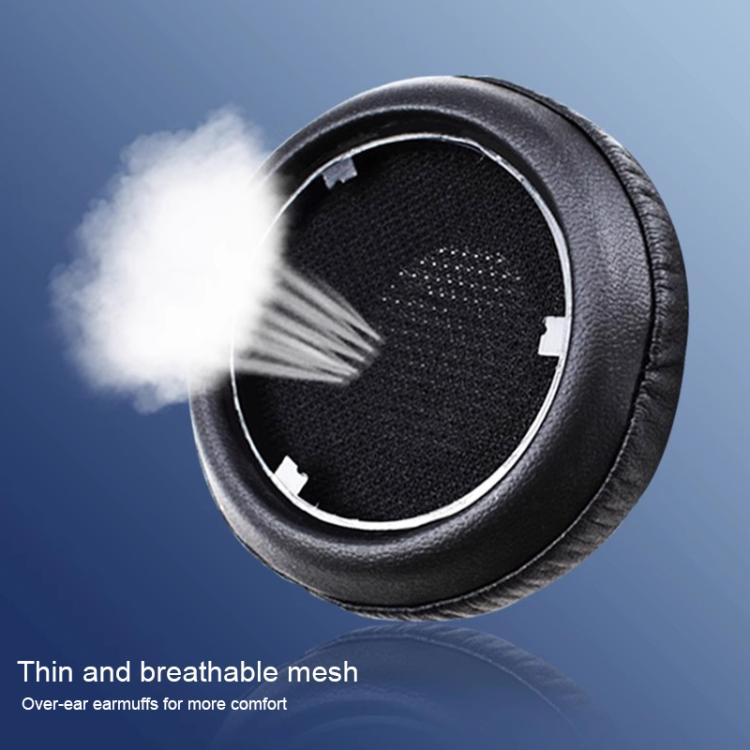 For Meizu HD50 1 Pair Protein Leather Snap-on Type Earphone Covers